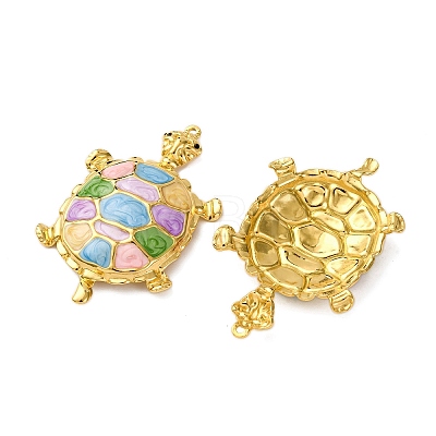 304 Stainless Steel Enamel Big Pendants X-STAS-L299-24G-03-1