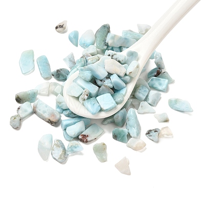 Natural Larimar Chip Beads X-G-Q193-01A-1