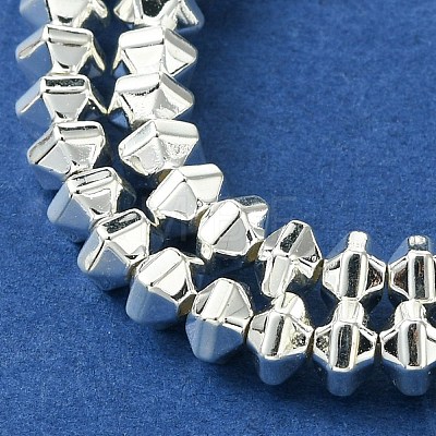 Electroplated Synthetic Non-Magnetic Hematite Beads Strands G-H020-G01-04-1