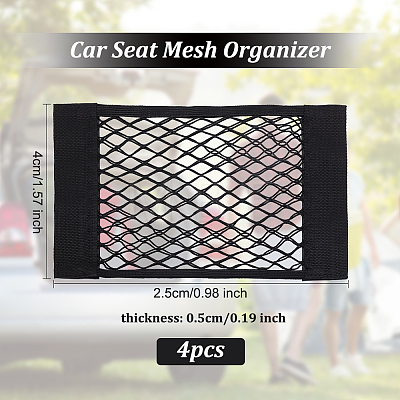 Polyester Seat Back Net Bag FIND-WH0125-62-1