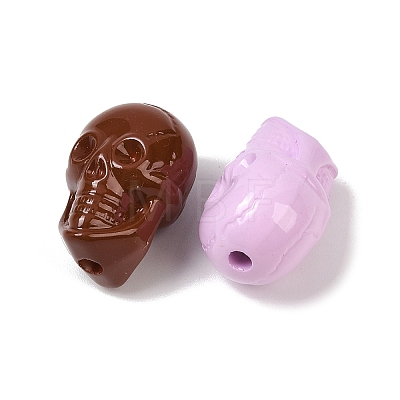 Baking Paint Acrylic Beads OACR-F014-01B-1