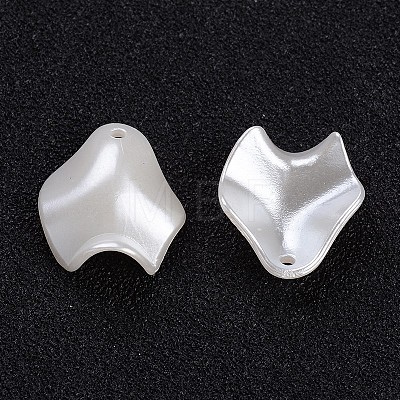 ABS Plastic Imitation Pearl Charms SACR-L001-01-1