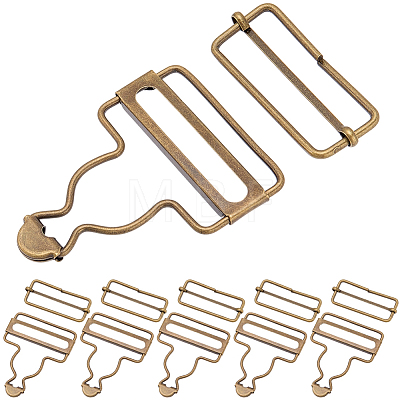 6Bags Adjustable Alloy Buckle FIND-CP0003-92C-1