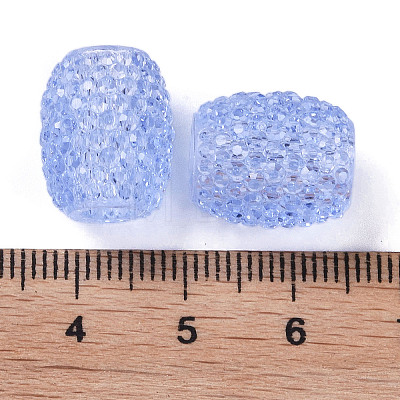 Transparent Resin European Jelly Colored Beads RESI-B025-01A-05-1