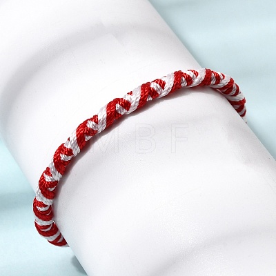 Adjustable Polyester Cord Braided Friendship Bracelets FB-CBA27E8-02D-1