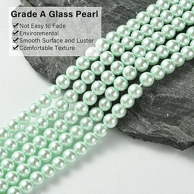 Grade A Glass Pearl Beads HY-J001-6mm-HX047-1