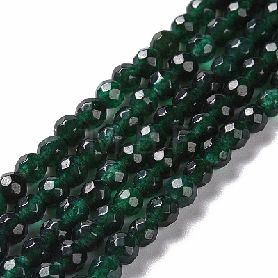 Natural Green Onyx Agate Bead Strands G-G882-4mm-A01-1