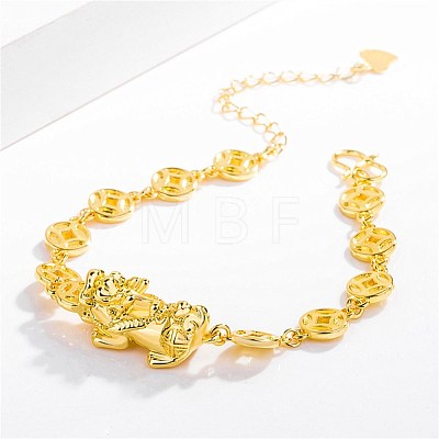 Brass Pi Xiu Link Bracelets for Women BJEW-BB61947-1