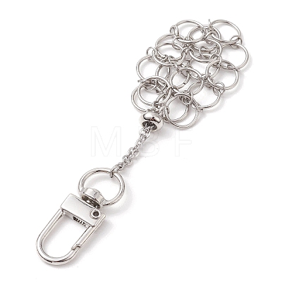 304 Stainless Steel Empty Stone Holder Chain Pouch Pendant Decorations HJEW-JM01884-01-1