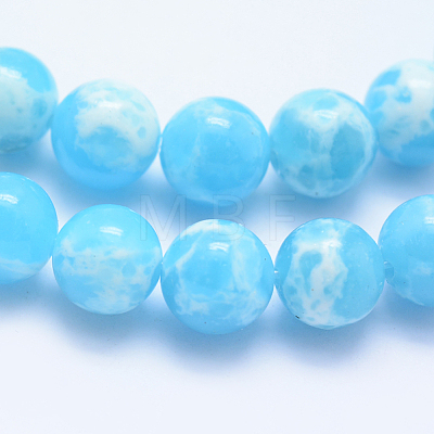 Synthetic Imperial Jasper Beads Strands G-F531-8mm-H05-1