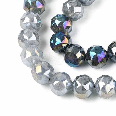 Anti-Tarnish Electroplate Glass Beads Strands GLAA-N064-10mm-M-1
