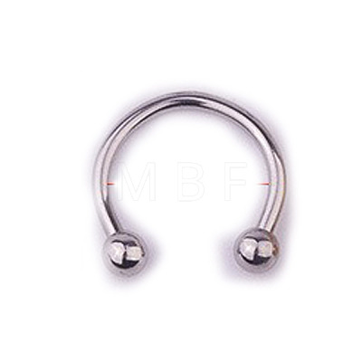 303 Stainless Steel Circular/Horseshoe Barbell Nose Rings WG86D19-02-1