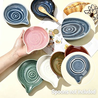 Round Ceramic Utensil Rest PR-FZCA307-02-1