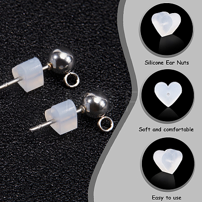Clear Silicone Full-covered Ear Nuts FIND-SP0001-18E-1