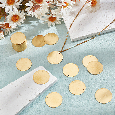 50Pcs Brass Stamping Blank Tag Pendants KK-WR0001-21-1