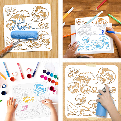 PET Hollow Out Drawing Painting Stencils DIY-WH0405-0008-1