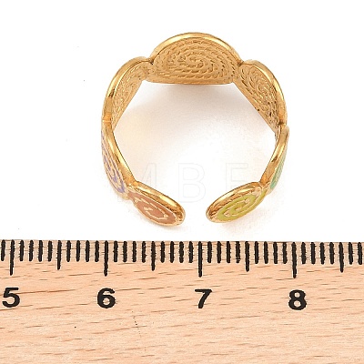 304 Stainless Steel Cuff Open Rings for Women RJEW-I113-02G-02-1