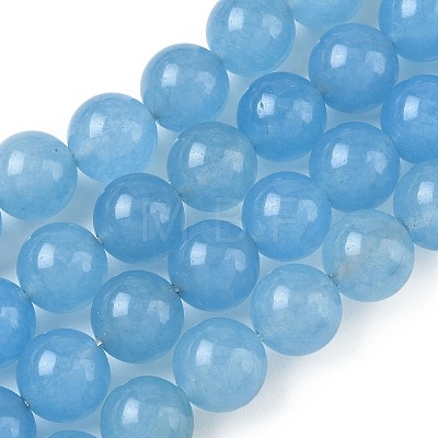 Dyed Natural Malaysia Jade Beads Strands G-G021-01D-09-1