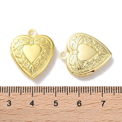 Rack Plating Brass Locket Pendants KK-F090-03G-1