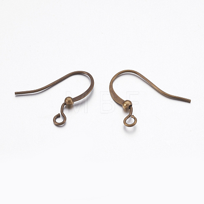 Brass Ear French Earring Hooks KK-K225-11-AB-1