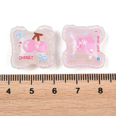 Printed Acrylic Beads OACR-D041-02A-1