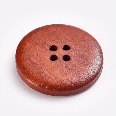 Natural Wooden Buttons BUTT-WH0015-03A-25mm-1