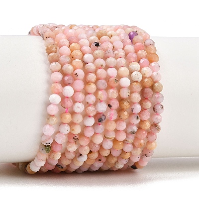 Natural Pink Opal Beads Strands G-B175-D04-3mm-1