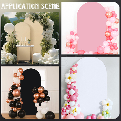 1Pc Polyester & Spandex Wedding Arch Cover Cloth DIY-CN0004-09B-04-1