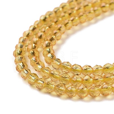 Transparent Glass Beads Strands GLAA-H021-03-05-1