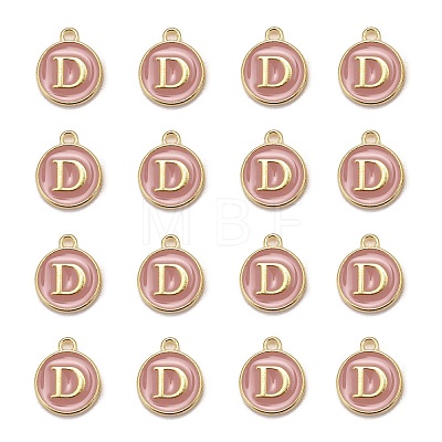 Golden Plated Alloy Enamel Charms LS-ENAM-S118-07D-1