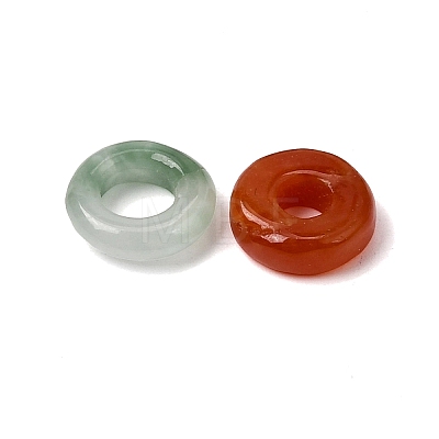 Natural Myanmar Jade Dyed Linking Rings G-Z162-12-1