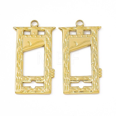 Ion Plating(IP) 304 Stainless Steel Pendants STAS-B031-10G-1