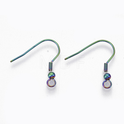 Vacuum Plating 201 Stainless Steel Earring Hooks STAS-R102-38-1