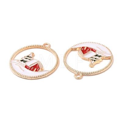 Christmas Zinc Alloy Enamel Pendants LS-ENAM-Q500-01G-01-1
