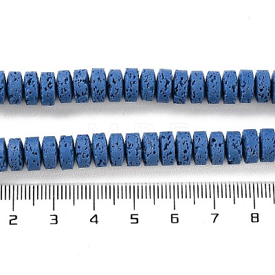 Synthetic Lava Rock Dyed Beads Strands G-H311-09-08-1