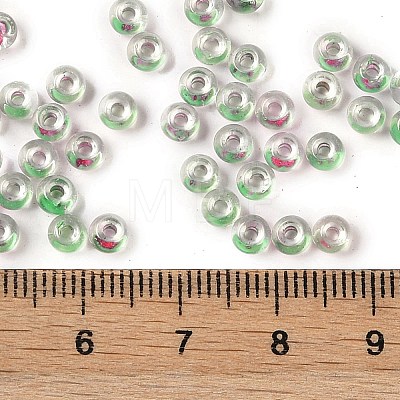 Transparent Inside Colours Glass Seed Beads SEED-A032-04U-1