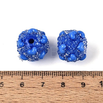 Opaque Acrylic & Transparent Resin Rhinestone Beads SACR-Q005-02A-01-1
