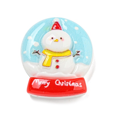 Christmas Opaque Resin Decoden Cabochons RESI-U006-05F-1