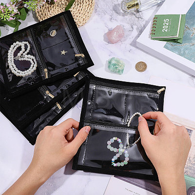 Oxford Cloth Jewelry Storage Zipper Bags ABAG-WH0045-85-1