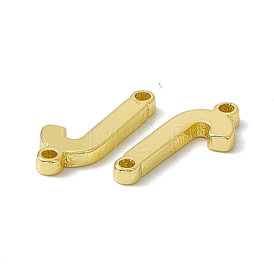 Rack Plating Brass Connector Charms KK-C007-38G-J-1