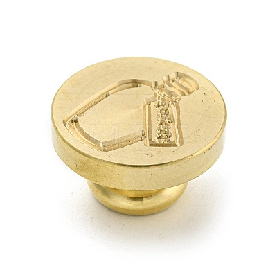 Wax Seal Brass Stamp Head AJEW-G056-01L-1