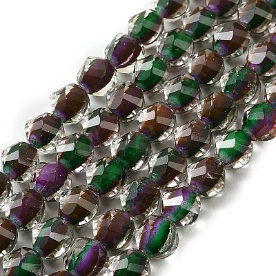 Two Tone Resin Beads Strands GLAA-T035-02H-1