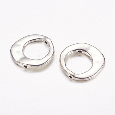 Tibetan Style Irregular Ring Bead Frames X-LF10246Y-NF-1