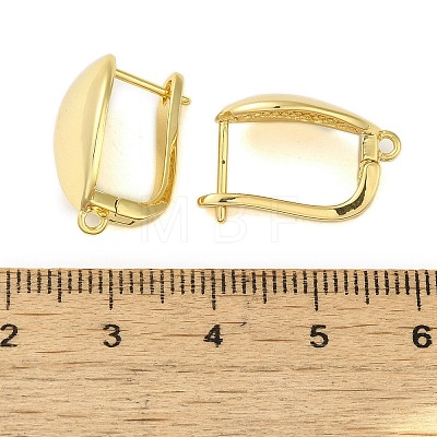 Brass Hoop Earrings Findings KK-B089-38G-1
