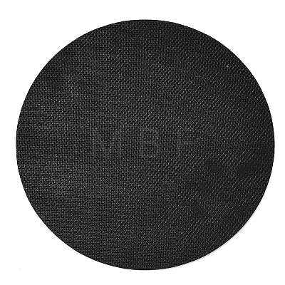 Synthetic Rubber Round Tarot Divination Mat with Yes/No Pendulum Board & Tarot Card Art AJEW-P131-02-1