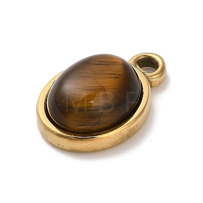 Natural Tiger Eye Pendants STAS-R009-04G-03-1