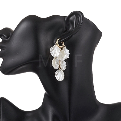 Petaline ABS Plastic Imitation Pearl Chandelier Earrings EJEW-TA00775-1