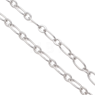 Brass Figaro Chain Slider Necklaces Making AJEW-JB01491-02-1