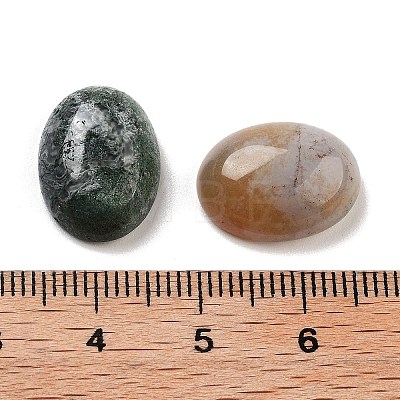 Natural Indian Agate Cabochons G-G145-01B-34-1