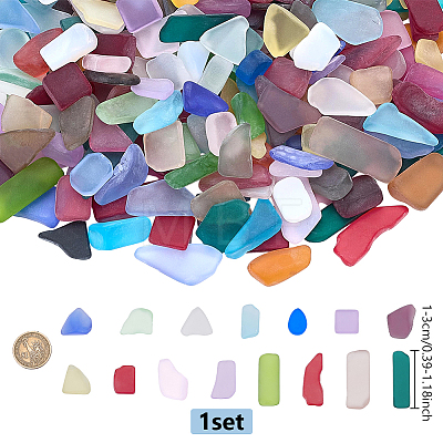Frosted Glass Cabochons GLAA-GA0002-41-1